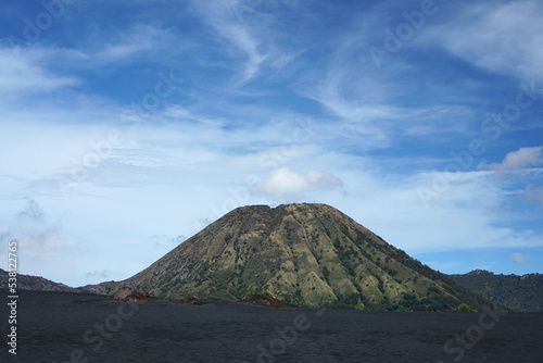 Mount Batok in the Bromo Tengger Semeru National Park area, East Java, Indonesia. photo