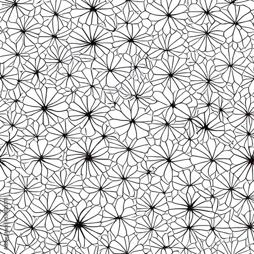 Small abstract flower pattern, seamless