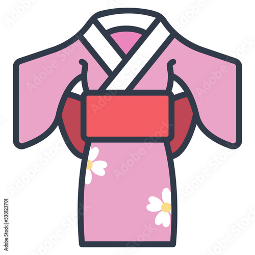 kimono women icon