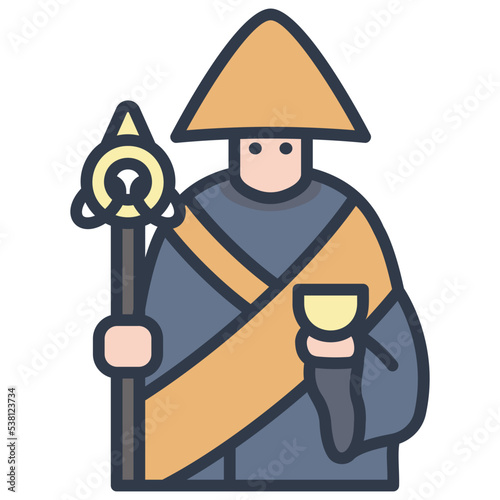 monk japan icon