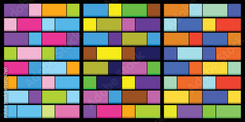 colorful brick wall abstract background. vector eps 10