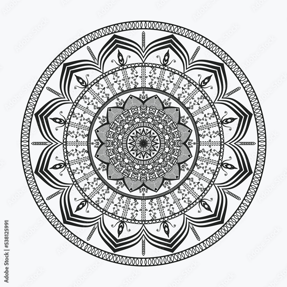 Luxury mandala ornamental background design with  arabesque Islamic style 