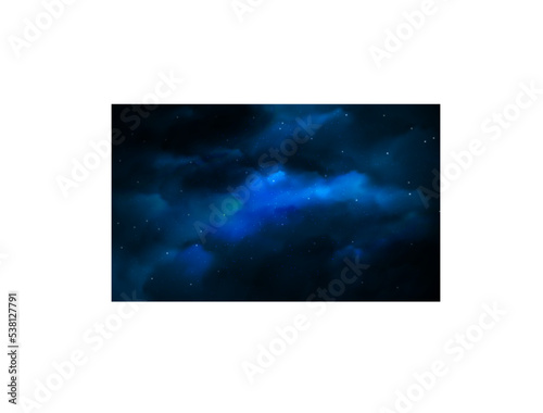 Space background realistic nebula shining stars cosmos stardust milky way galaxy infinite universe and starry night vector