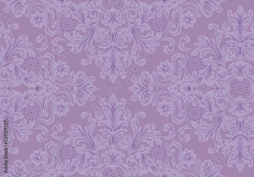 Classical luxury old fashioned damask ornament, royal seamless texture for wallpapers, textile, wrapping. Vintage exquisite floral baroque template. 