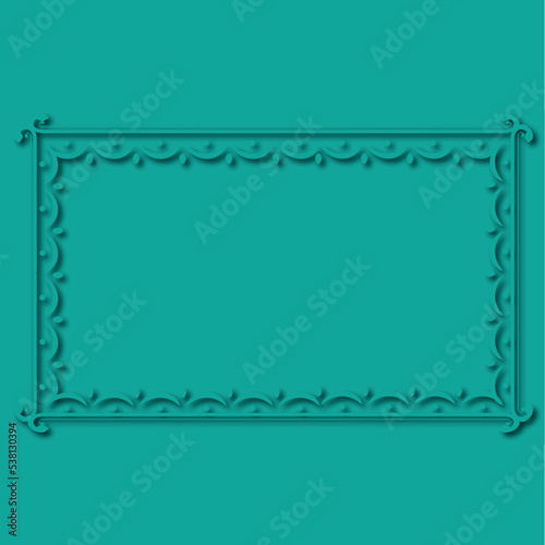 Frame, in the style of an ornament, Vector illustration eps 10, Art.