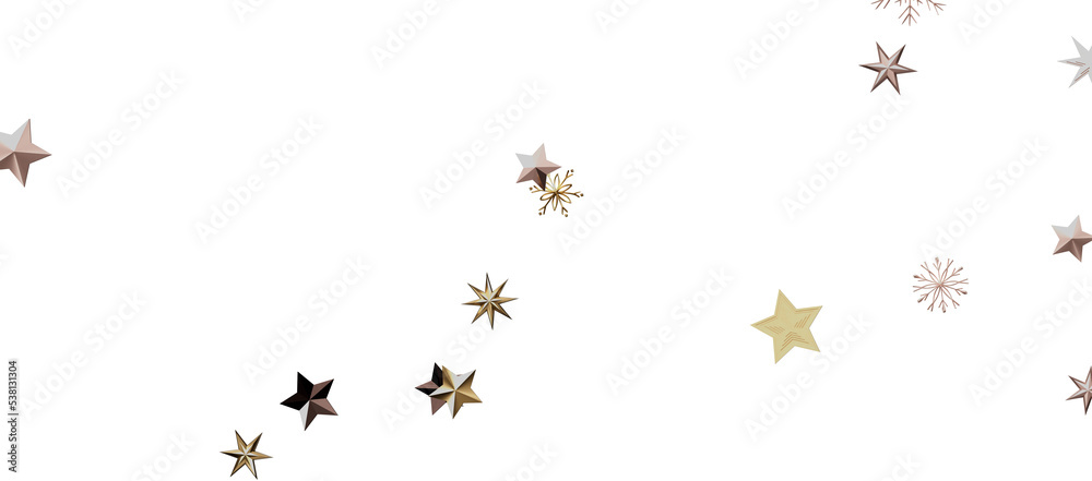 Christmas Card - Snowflakes Of Paper In Frame Christmas Card - Snowflakes Of Paper In Frame