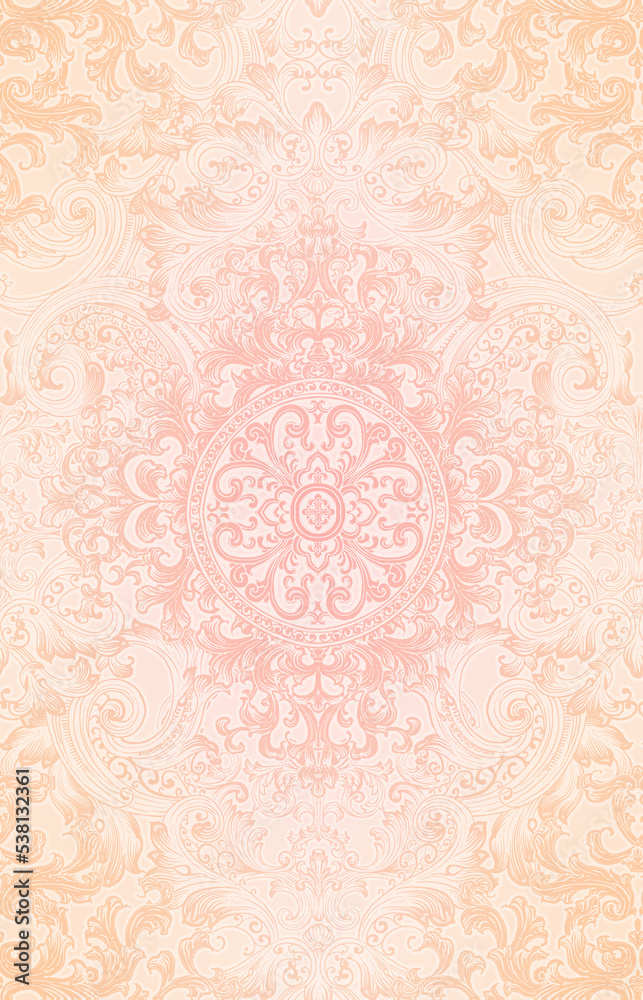 Classical luxury old fashioned damask ornament, royal seamless texture for wallpapers, textile, wrapping. Vintage exquisite floral baroque template.
