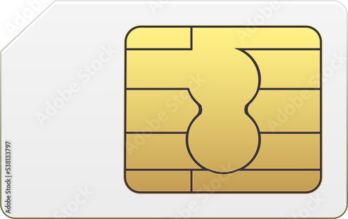 eSIM Embedded SIM card icon symbol concept.