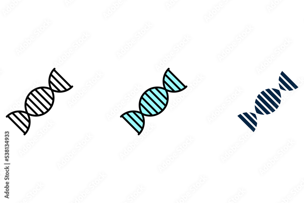 DNA Helix line icon. Simple element illustration. DNA Helix concept outline symbol design. DNA Helix line icon. Simple element illustration. DNA Helix concept outline symbol design.