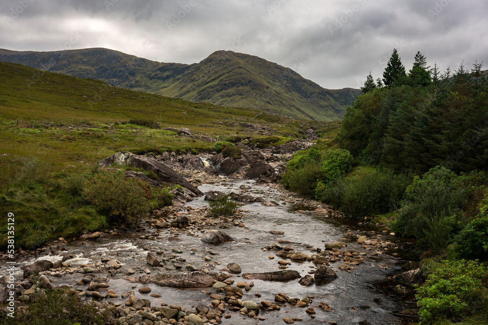 Beautiful natural scenery in the touristic region of Connemara, County Galway in Ireland Beautiful natural scenery in the touristic region of Connemara, County Galway in Ireland