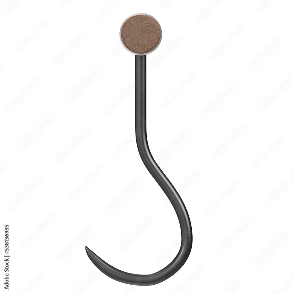 3d rendering illustration of a meat hook