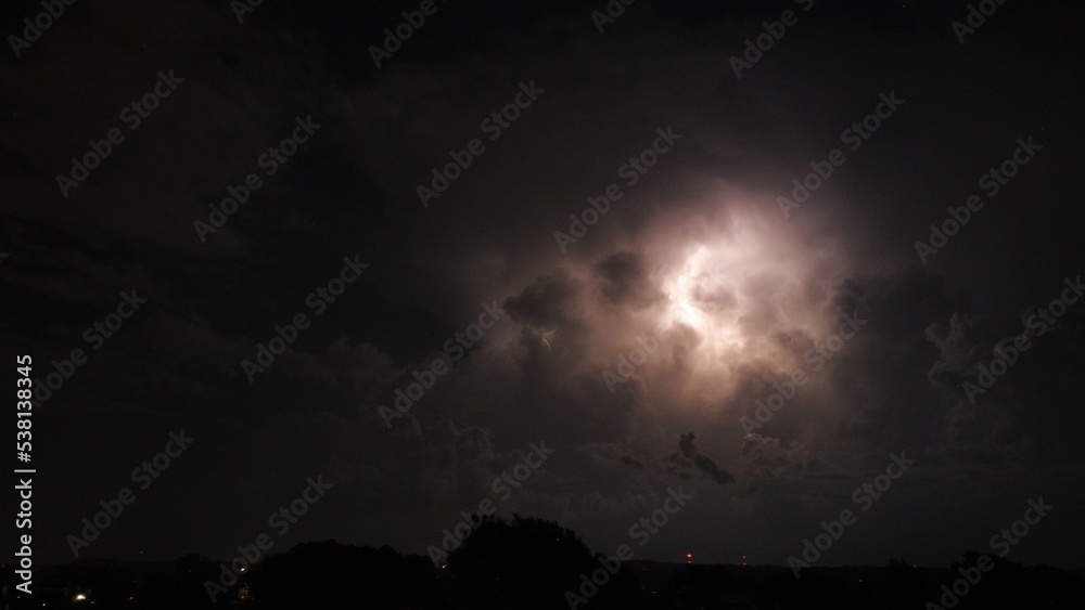 Lightning Storm At Night Heaven Powerful Drone Photography Dji Mini 2