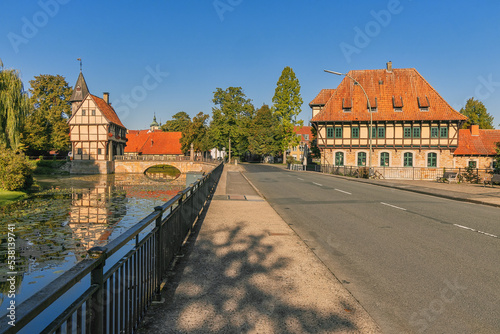 Street view in the town of Steinfurt, North Rhine-Westphalia, Germany photo