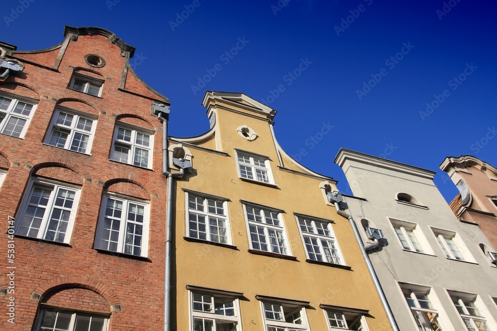 Gdansk architecture, Poland. Poland landmarks: Gdansk city.