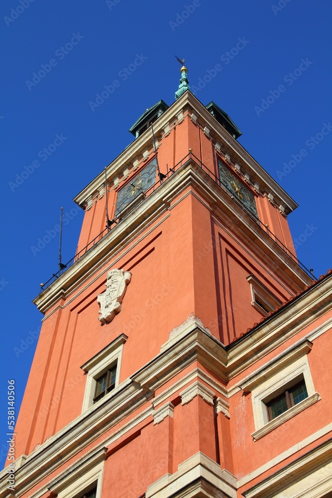 Warsaw Royal Castle. Poland landmarks: Warsaw, Poland. Warsaw Royal Castle. Poland landmarks: Warsaw, Poland.