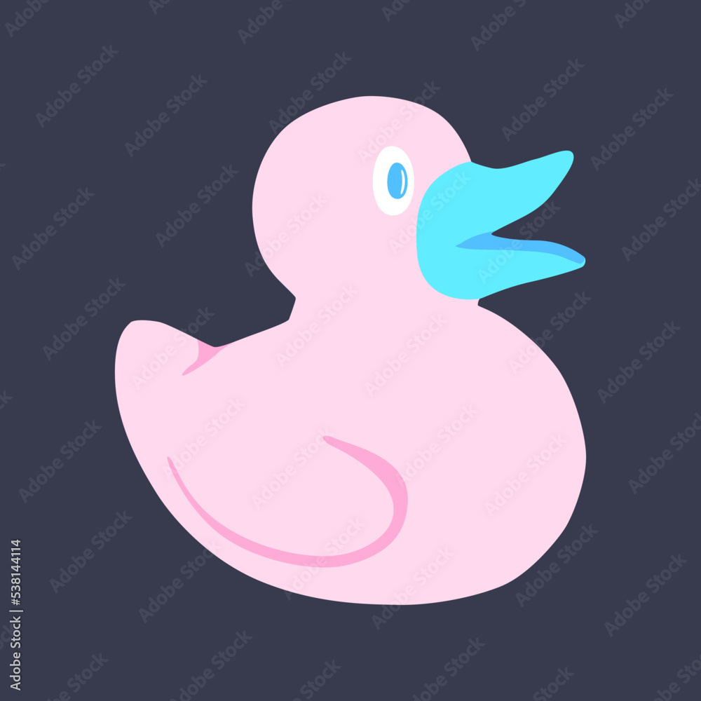 Fashion minimal illustration. Stylish duckling Fashion minimal illustration. Stylish duckling