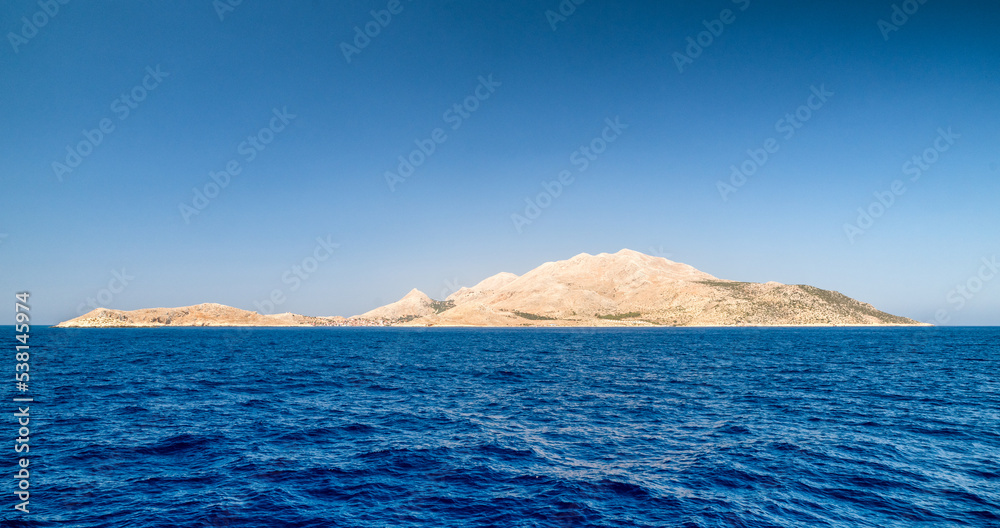 Small island Halki in Greece. Aegean sea Small island Halki in Greece. Aegean sea