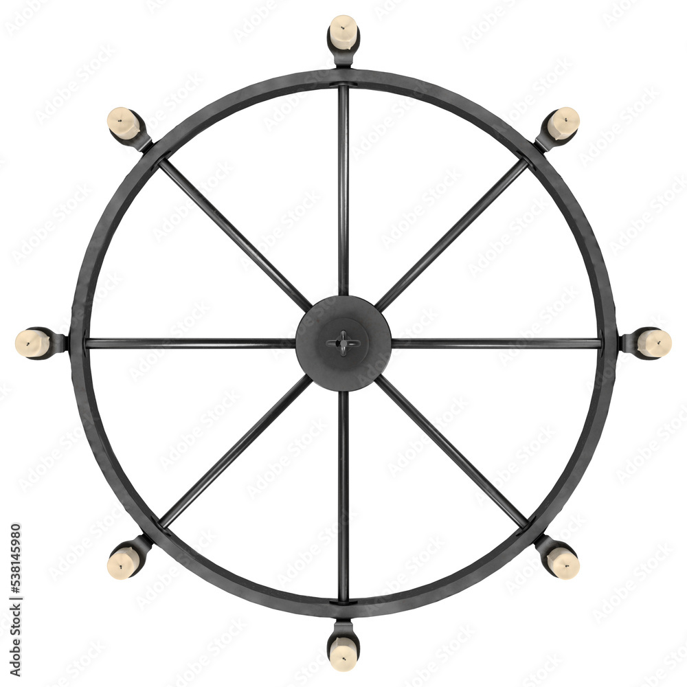 3d rendering illustration of a medieval chandelier 3d rendering illustration of a medieval chandelier