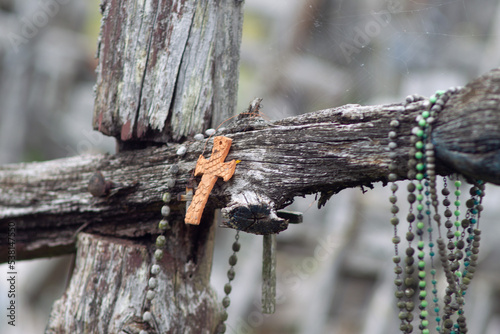 SIAULIAI, LITHUANIA. Hill of Crosses is a unique monument of history and religious folk art and the most important Lithuanian Catholic pilgrimage site. 10 02 2022