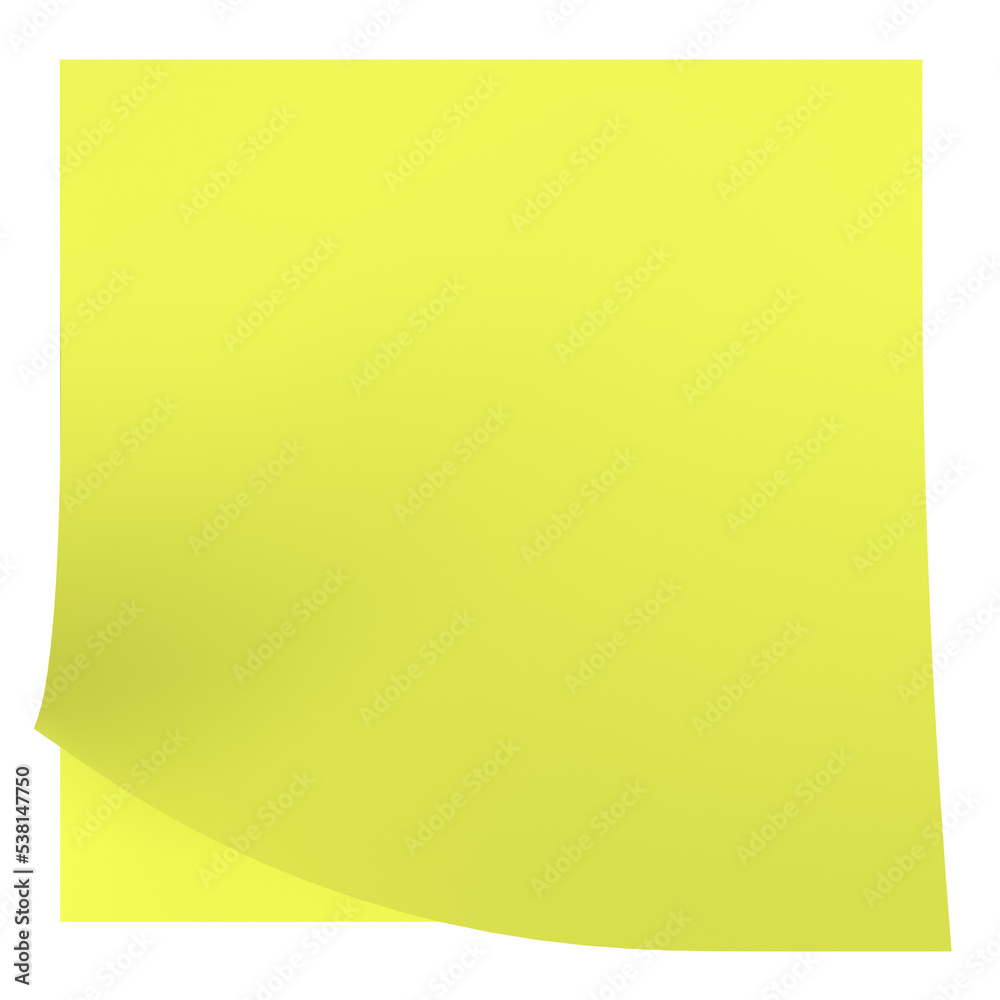 3d rendering illustration of a memo note block 3d rendering illustration of a memo note block