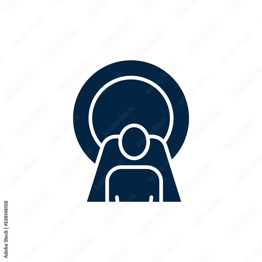 MRI diagnostic line icon. Simple element illustration. MRI diagnostic concept outline symbol design. MRI diagnostic line icon. Simple element illustration. MRI diagnostic concept outline symbol design.