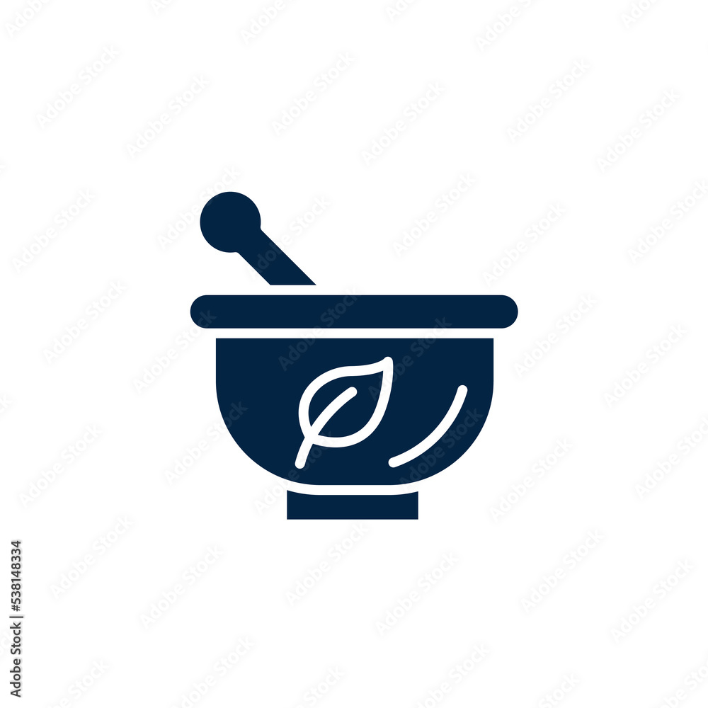 Herbal medicine concept line icon. Simple element illustration.Herbal medicine concept outline symbol design