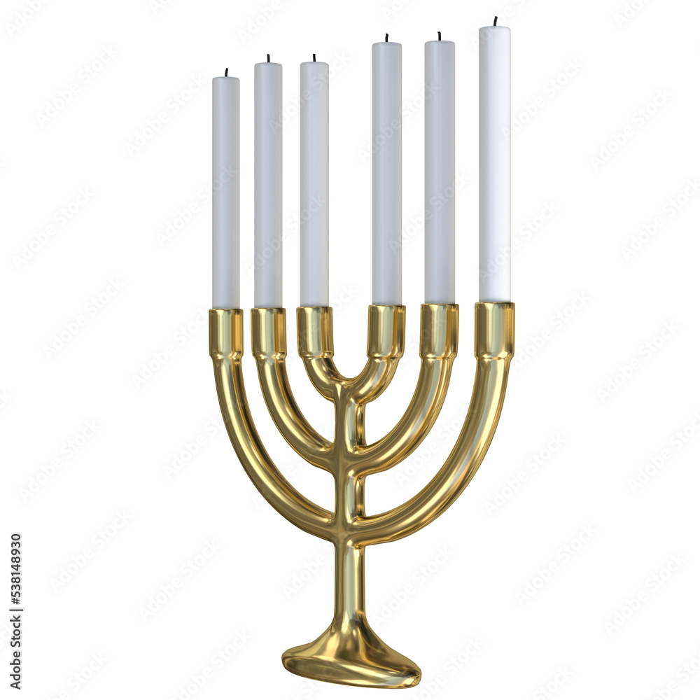 3d rendering illustration of a Menorah 3d rendering illustration of a Menorah