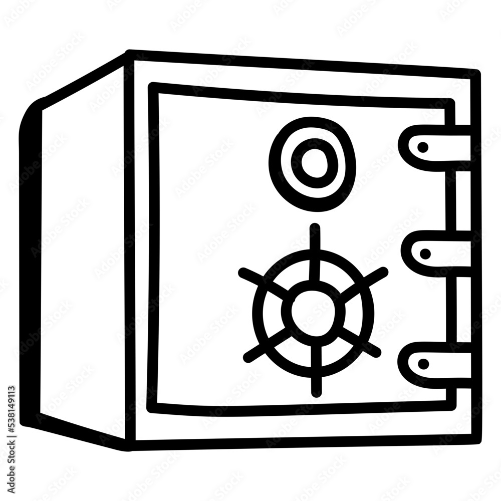 Download premium doodle icon of vault Download premium doodle icon of vault