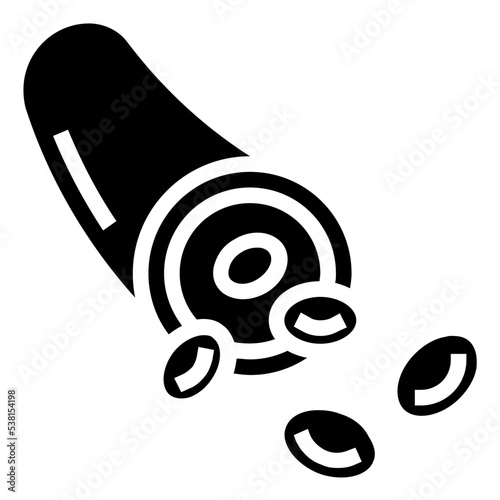 BLOOD VESSEL glyph icon