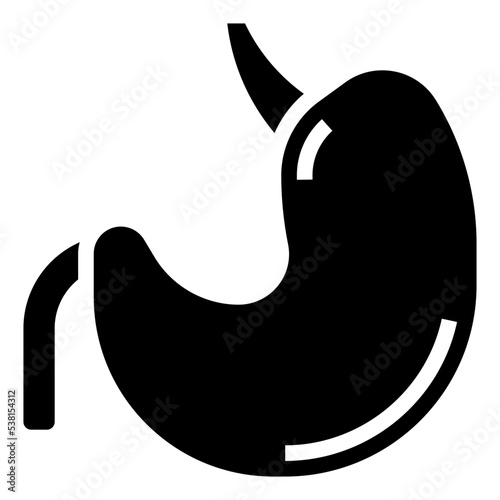 STOMACH glyph icon