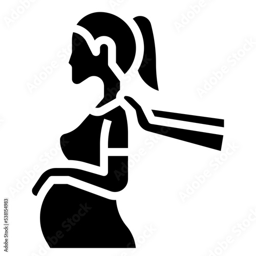 PRENATAL MASSAGE glyph icon