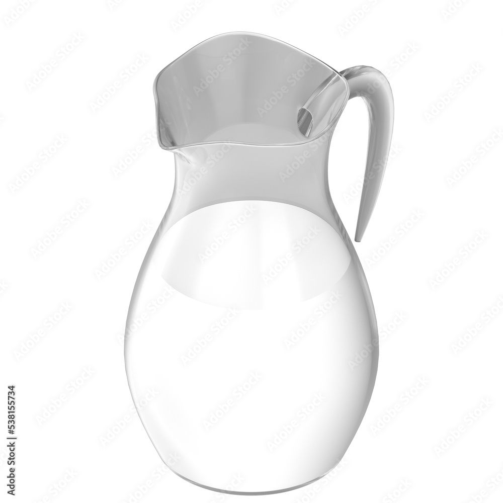 3d rendering illustration of a milk carafe