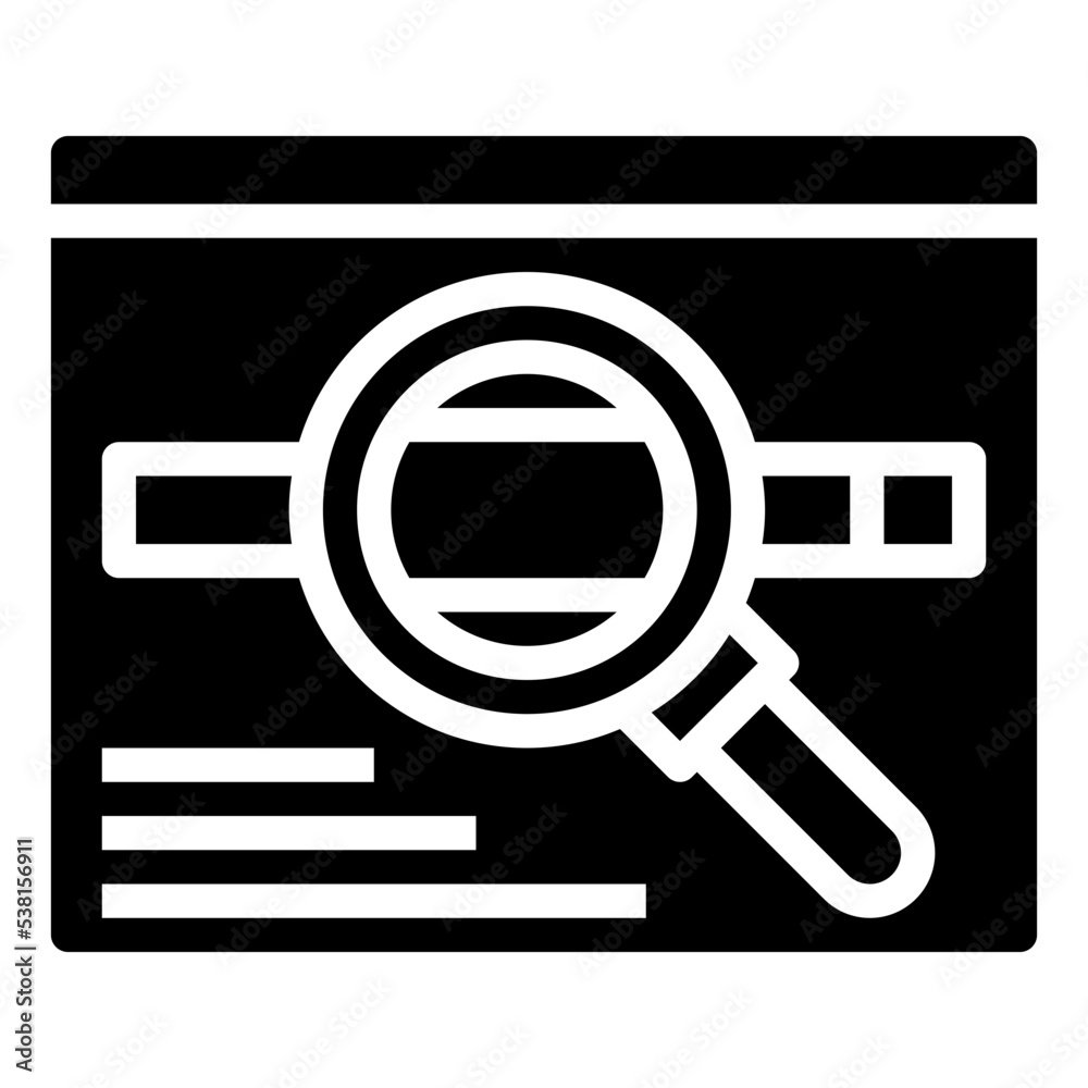 SEARCH ENGINE glyph icon SEARCH ENGINE glyph icon