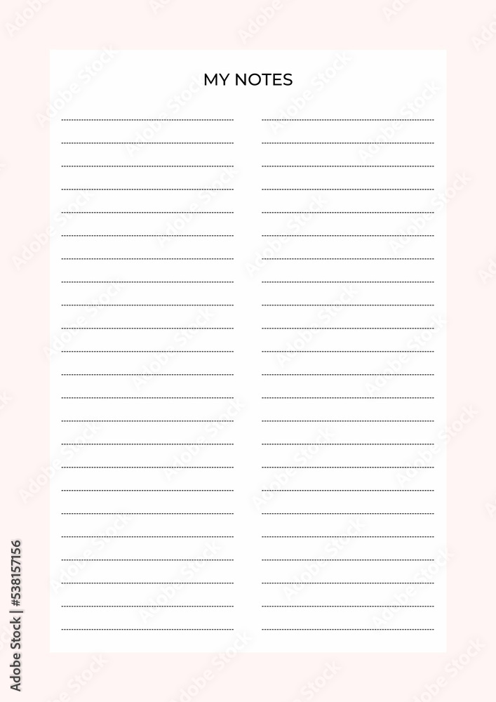 My Notes My Notes