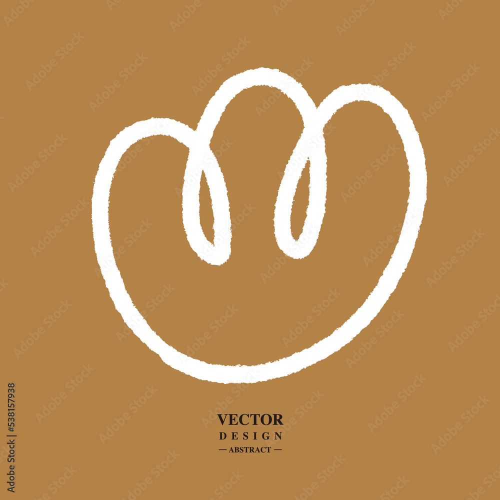 Abstract random lines, dry brush effect, smooth curves in one stroke, vector graphics Abstract random lines, dry brush effect, smooth curves in one stroke, vector graphics