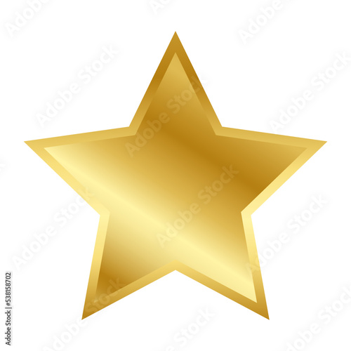 Gold Star. Vector illustration EPS10