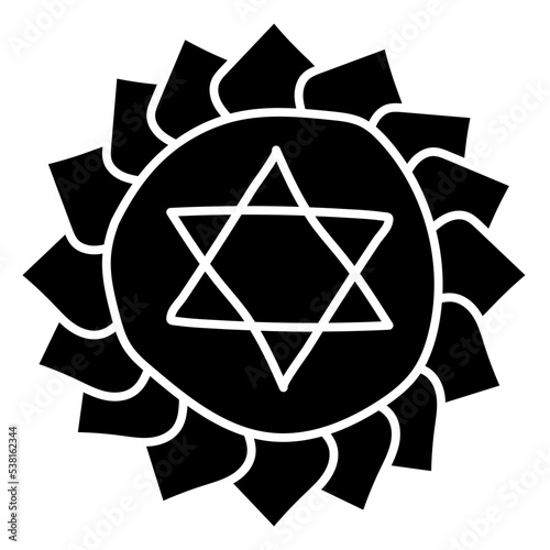 ANAHATA glyph icon
