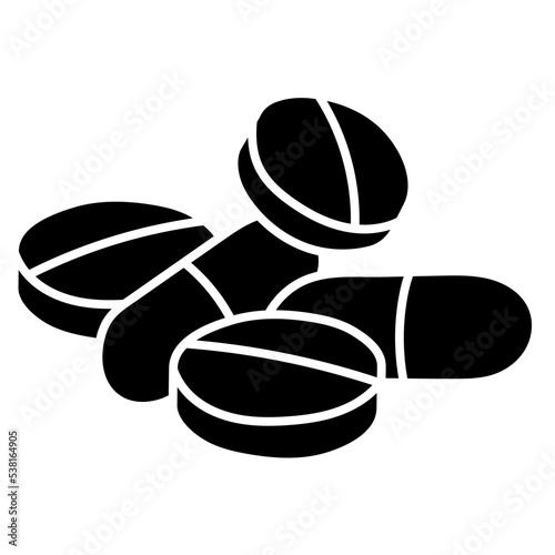 PILLS glyph icon