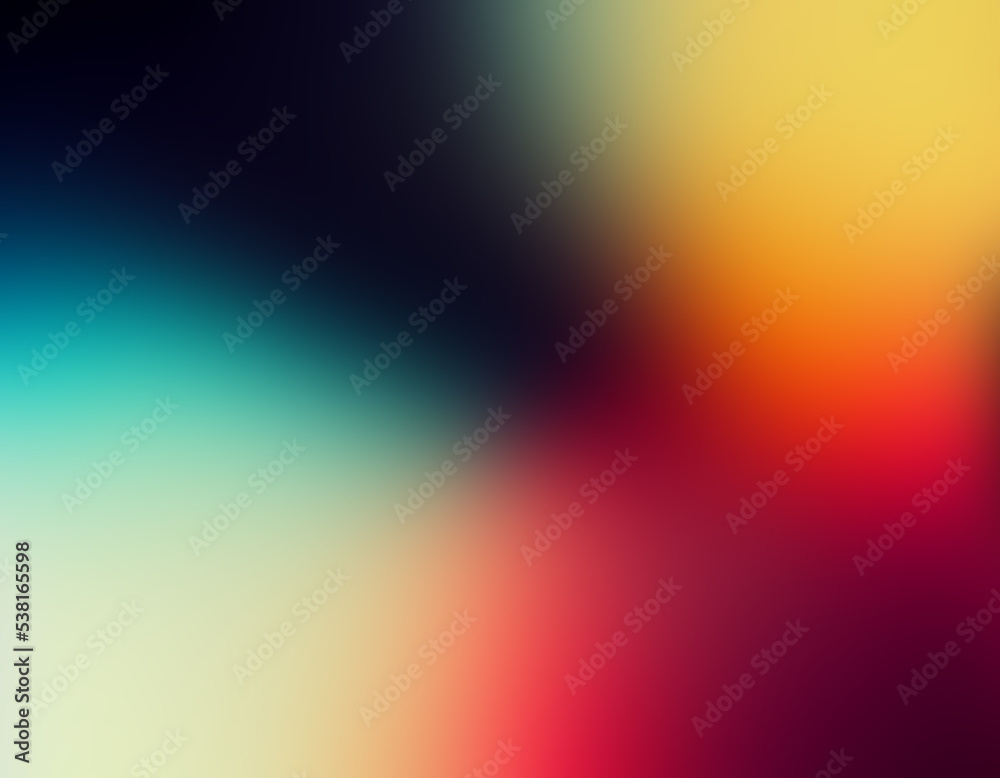Multicolored minimalistic smooth gradient background. Retro colors digital illustration