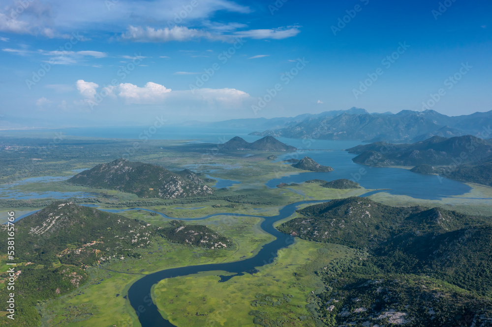 Crnojevica river flowing into Skadar Lake Crnojevica river flowing into Skadar Lake