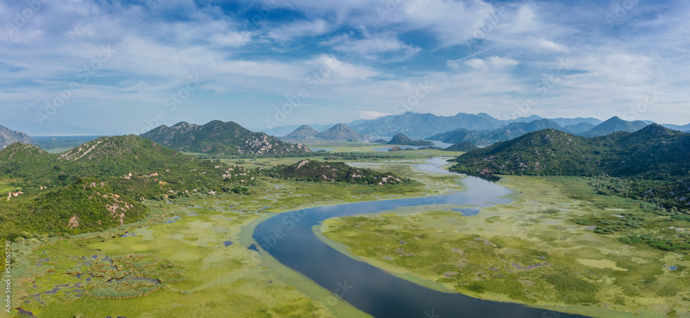 Crnojevica river flowing into Skadar Lake Crnojevica river flowing into Skadar Lake