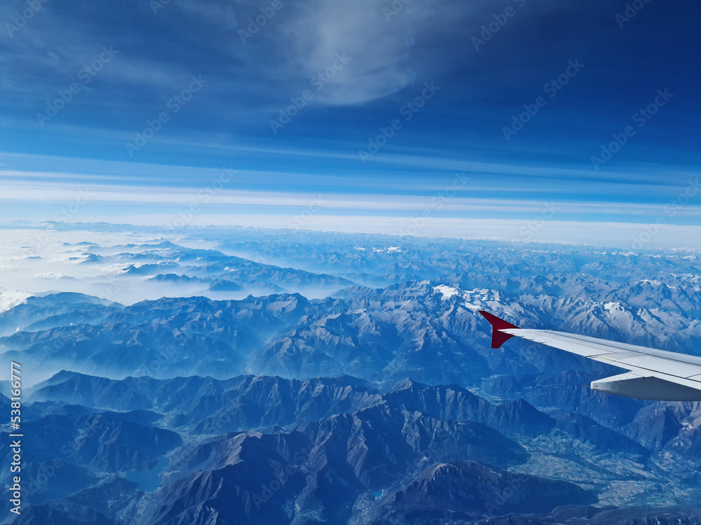 Fototapeta premium Alps from Plane