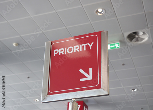 priority queue sign