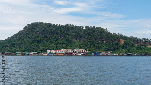 Panoramic view of Mabul island, Sabah, Malaysiaia