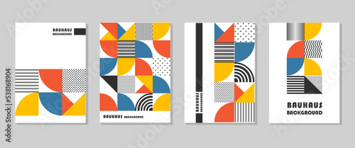 Collection of bauhaus swiss style templates