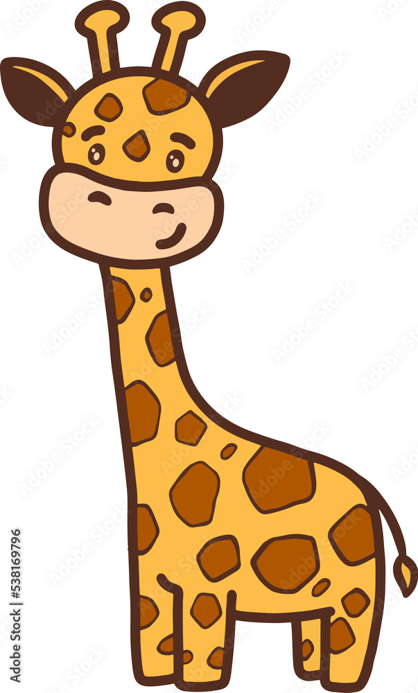 Cute giraffe Illustration for design element Cute giraffe Illustration for design element