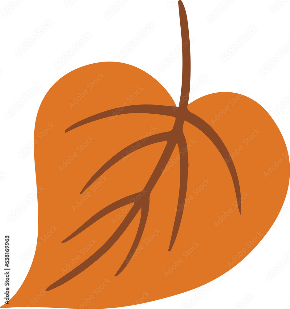 Cute poplar leaves Illustration for design element Cute poplar leaves Illustration for design element