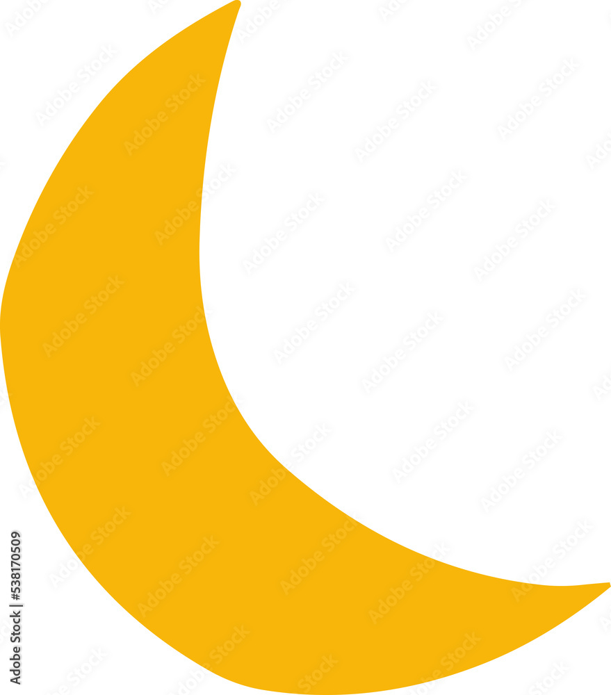 Cute Crescent Illustration for design element Cute Crescent Illustration for design element
