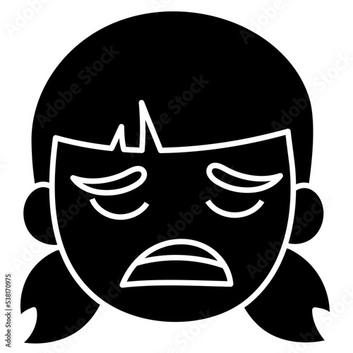 DISAPPOINTED glyph icon