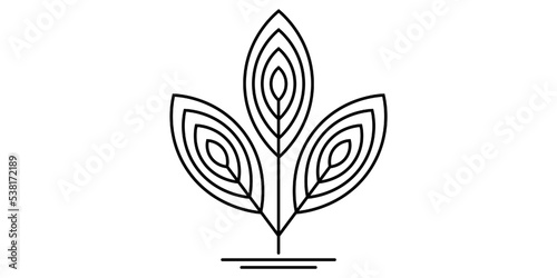 green leaf ecology nature logo element vector modern corporate concept